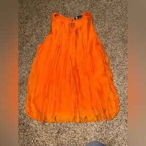 Vibrant Orange Women's blouse tank top